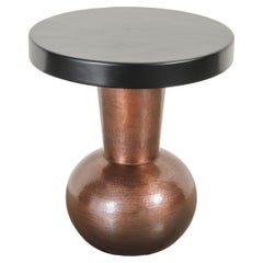 Contemporary Tian Chiu Table in Antique Copper w/ Black Lacquer by Robert Kuo