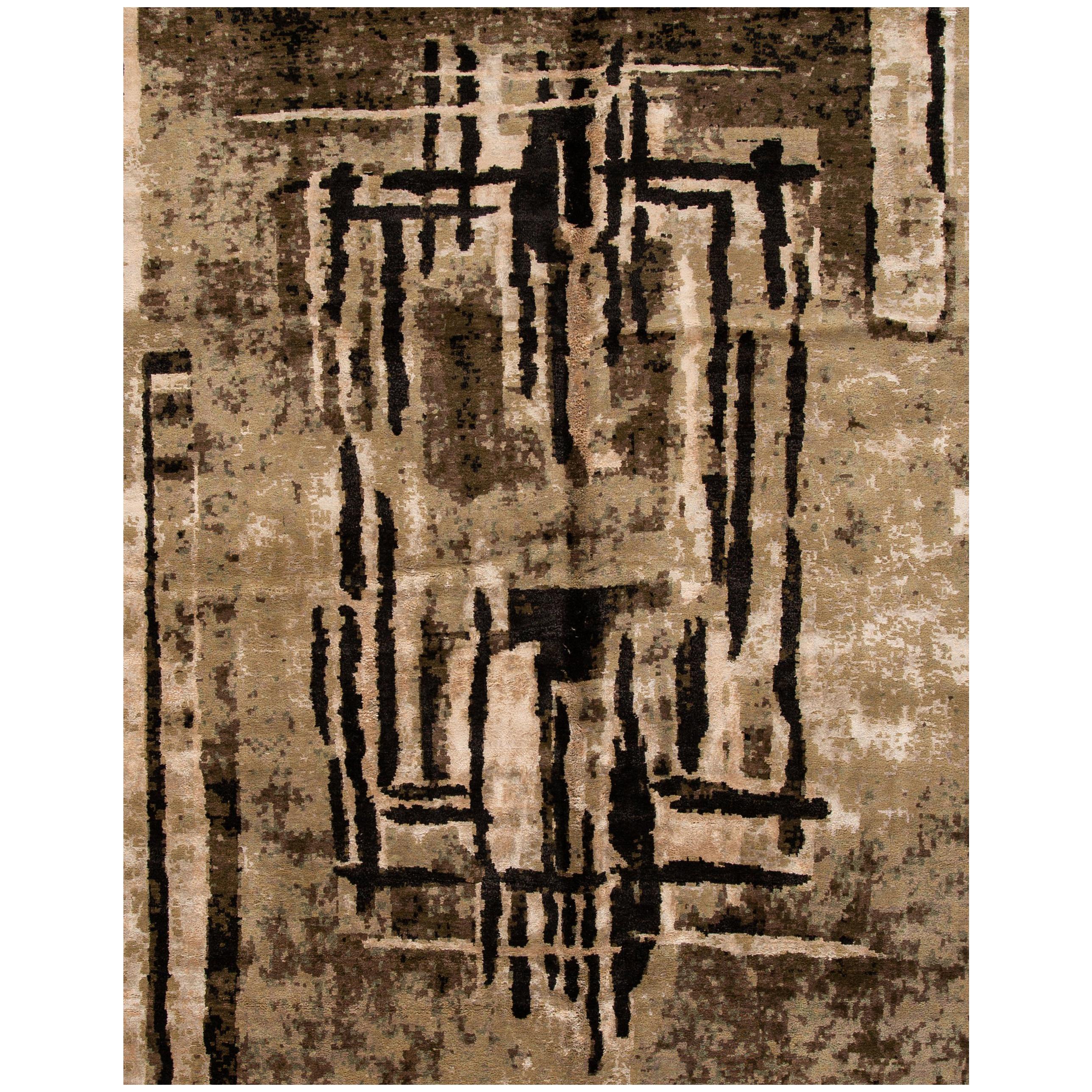 21st Century Contemporary Tibetan Abstract Rug For Sale