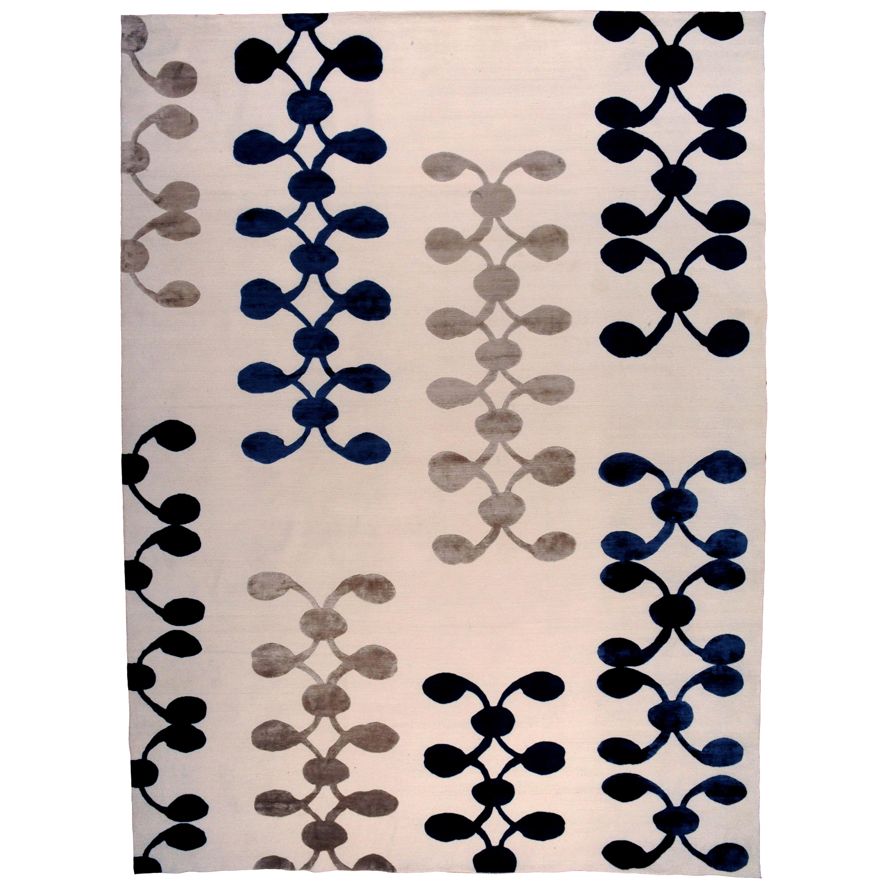 Contemporary Tibetan Design Area Rug