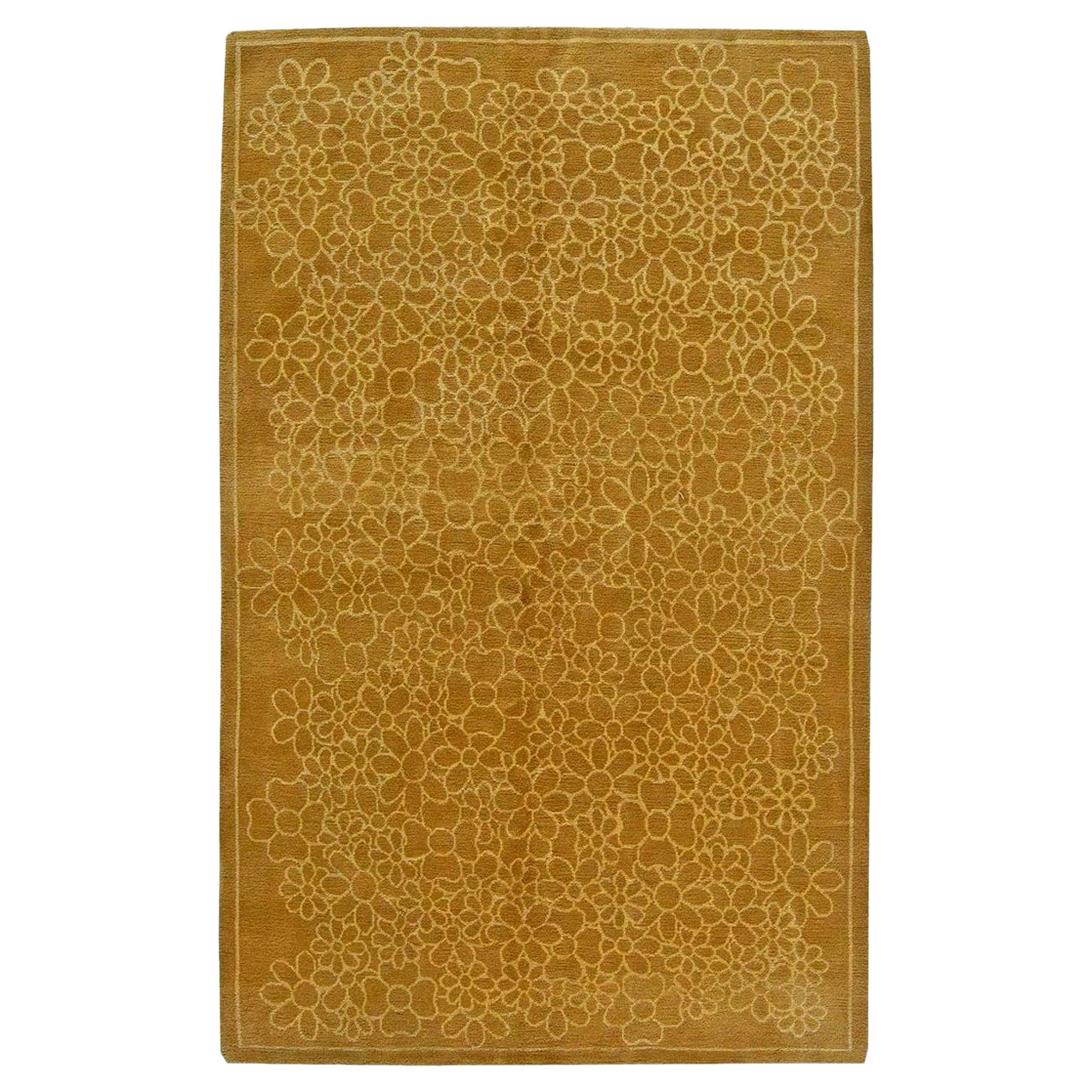 Tapis tibétain contemporain en soie et laine fait à la main par Doris Leslie Blau