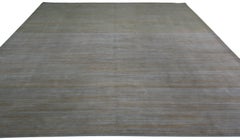 Contemporary Tibetan Style Grey and Copper Area Rug