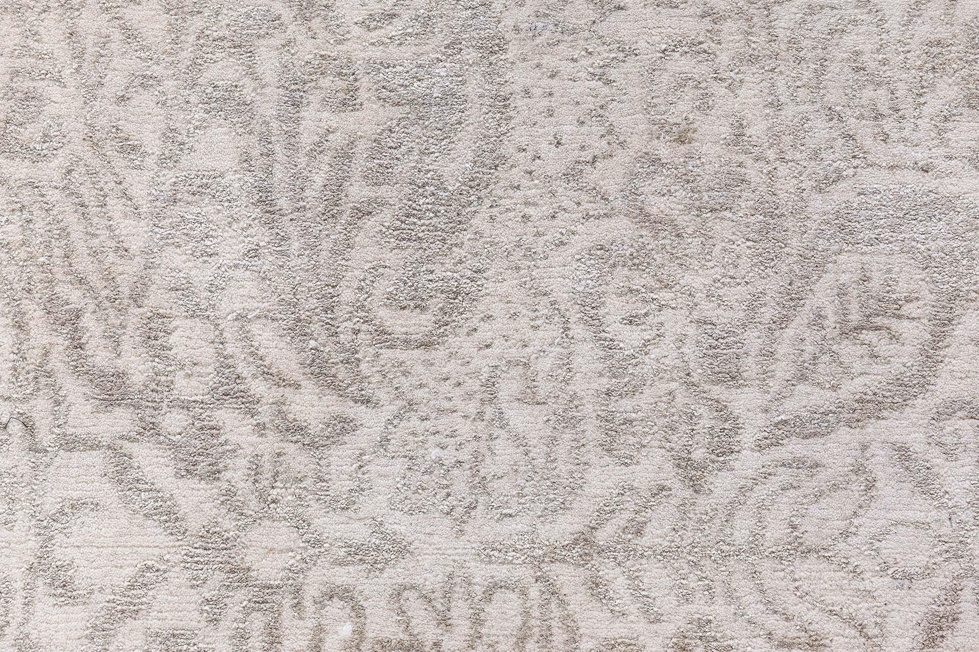 Tapis tibétain contemporain en laine et soie fait main, design/One, par Doris Leslie Blau.
Taille : 6.6