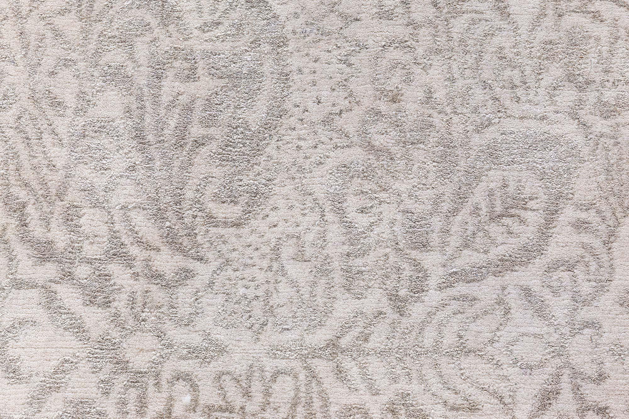 Tibétain Tapis tibétaine contemporain S10 en laine et soie fait à la main par Doris Leslie Blau en vente