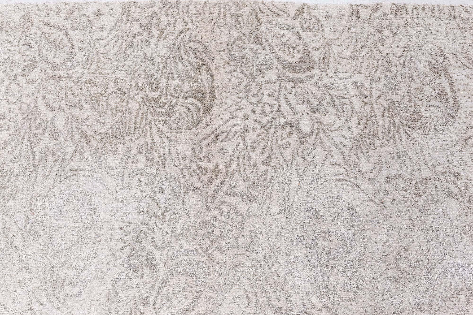 Népalais Tapis tibétaine contemporain S10 en laine et soie fait à la main par Doris Leslie Blau en vente