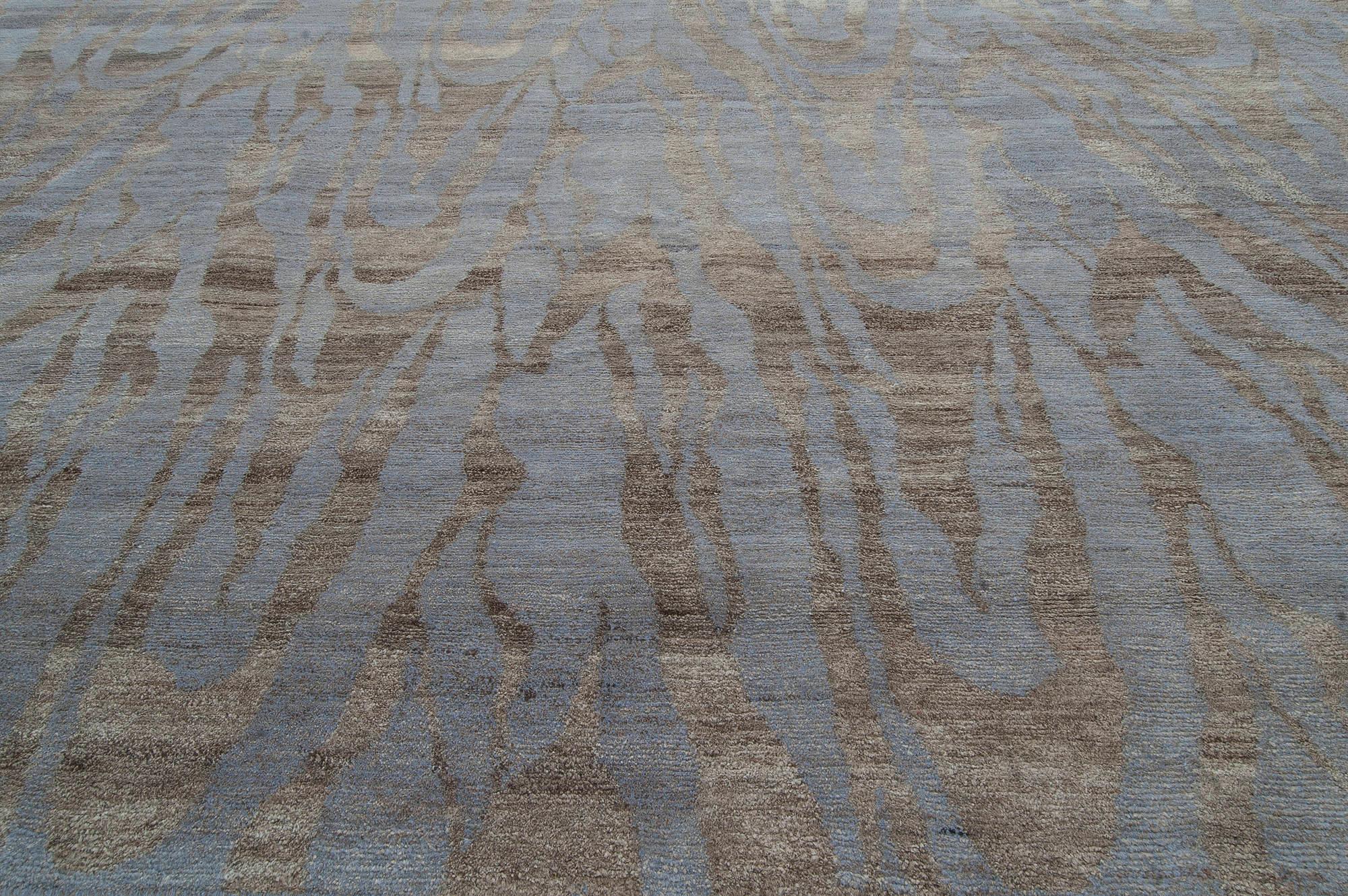 Tappeto contemporaneo Tibetan Shadows in seta e lana fatto a mano di Doris Leslie Blau In condizioni Nuovo in vendita a New York, NY