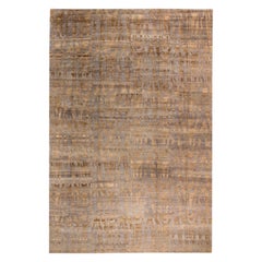 Tappeto contemporaneo Tibetan Shadows in seta e lana fatto a mano di Doris Leslie Blau