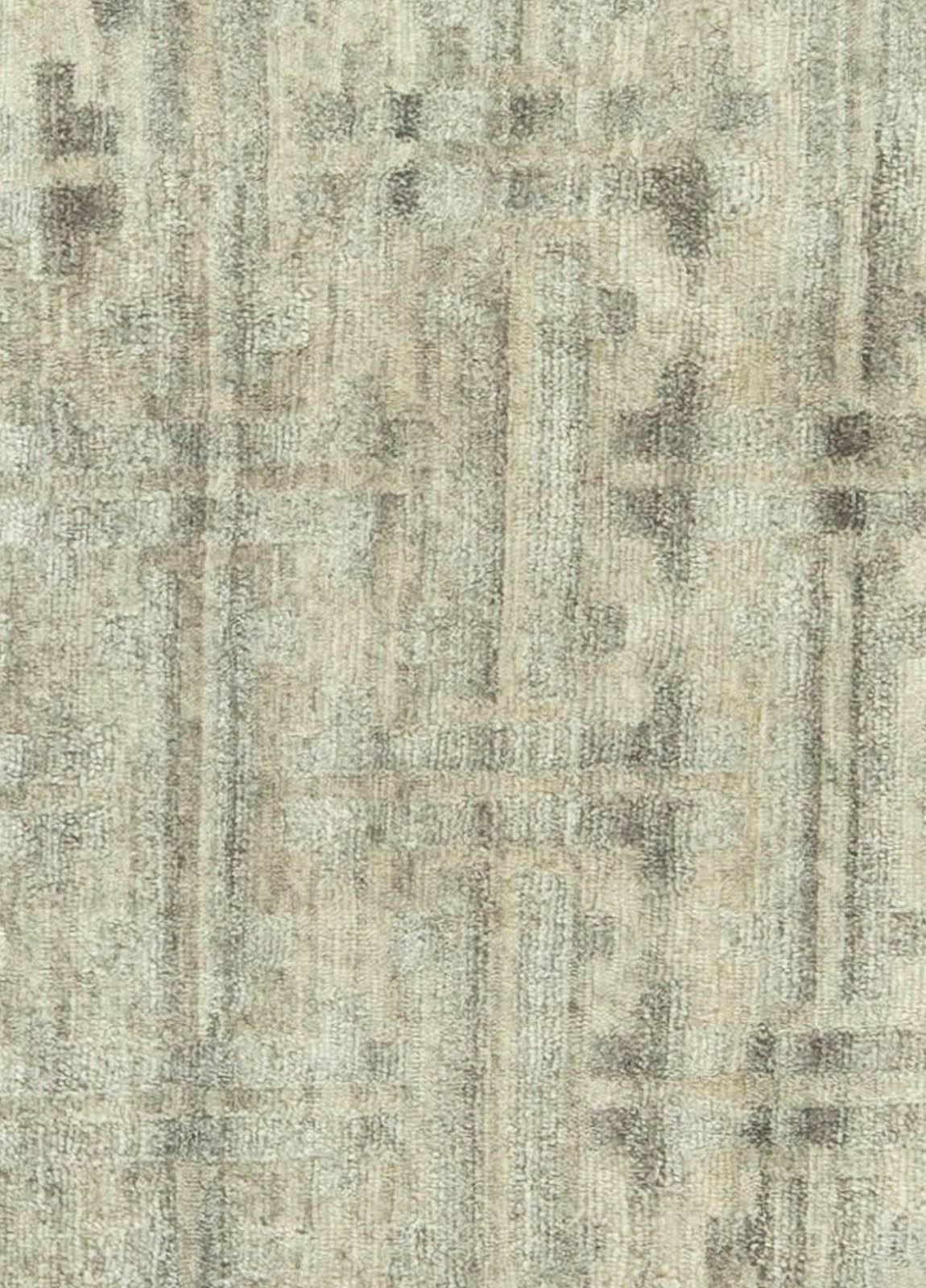 Contemporary Tibetan Terra rug in natural wool by Doris Leslie Blau.
Size: 4.10