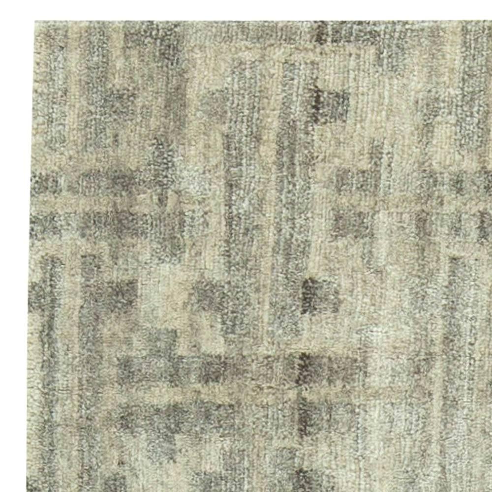 Contemporary Tibetan Terra Rug in Natural Wool by Doris Leslie Blau For Sale 2