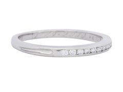 Contemporary Tiffany & Co. Diamond Platinum Anniversary Band Ring