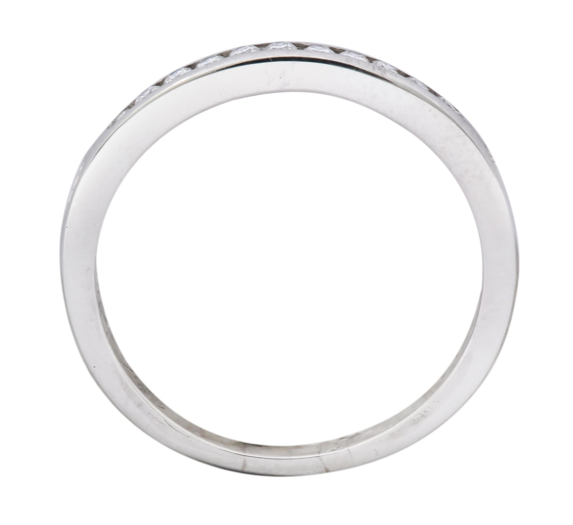 Women's or Men's Contemporary Tiffany & Co. Diamond Platinum Anniversary Band Ring