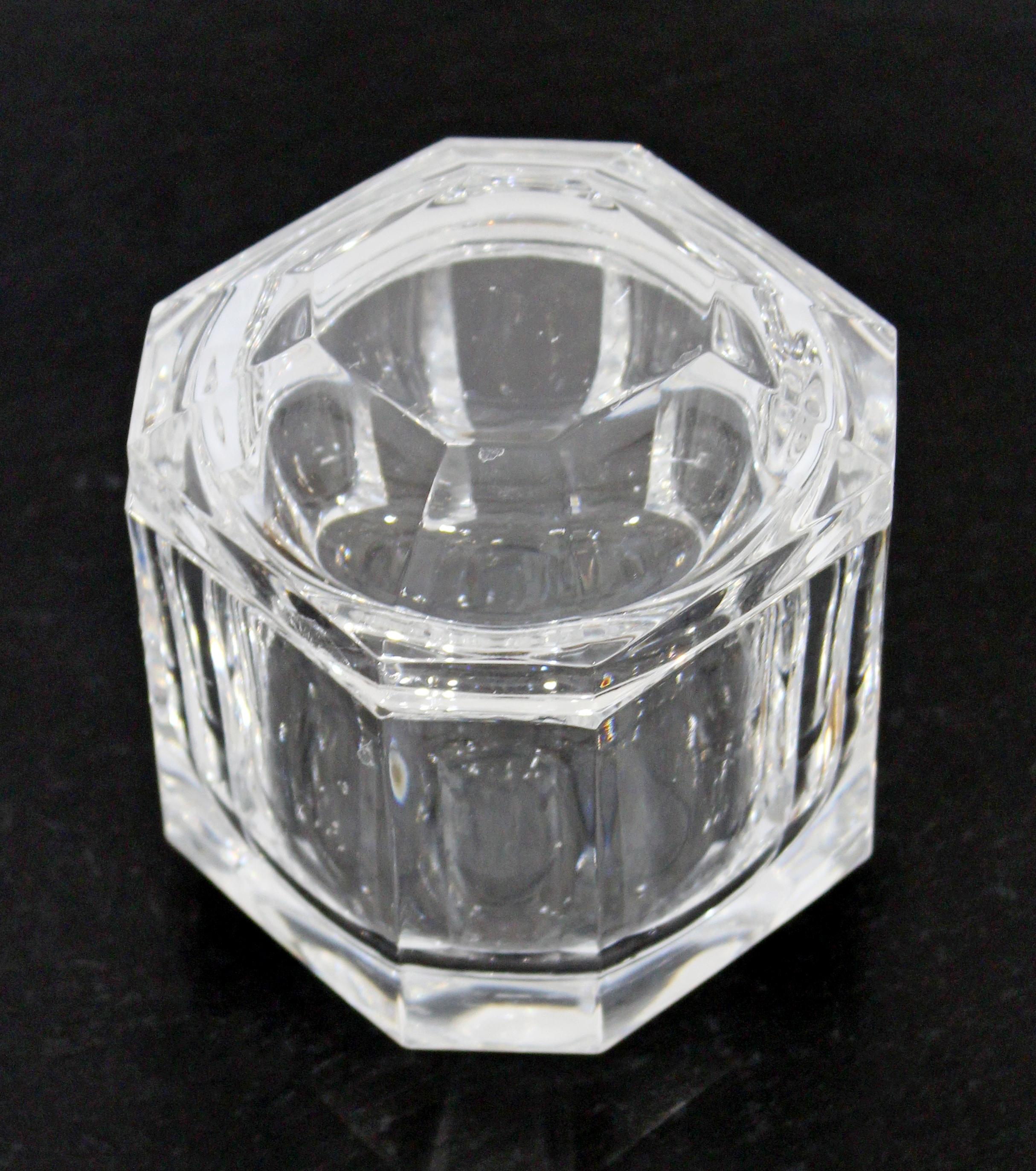 crystal glass jars