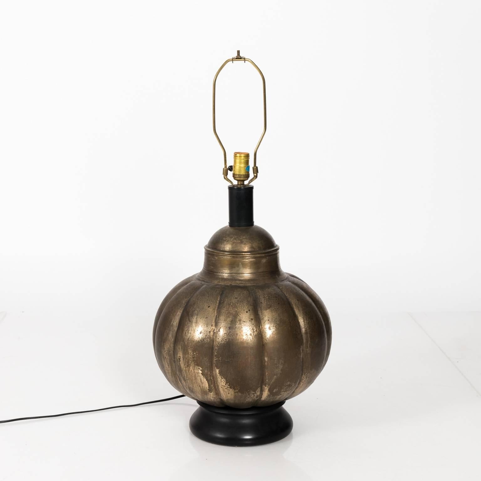 Contemporary Tin Lamp In Good Condition For Sale In Stamford, CT