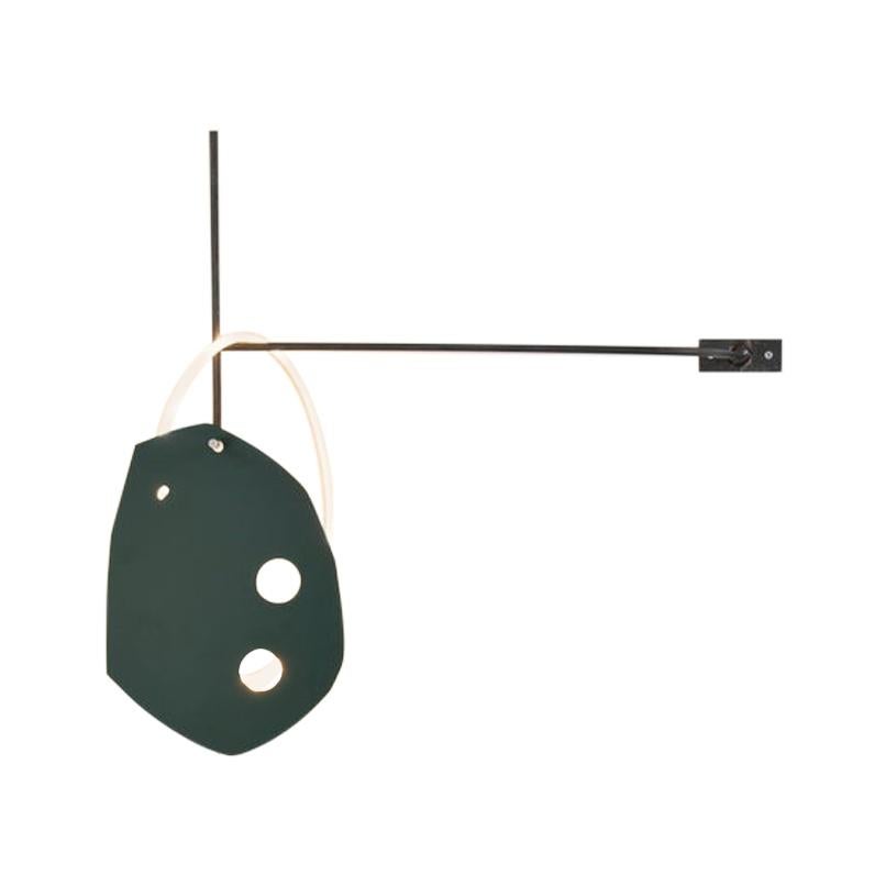 Contemporary Tomorrow Was a Good Day Green Wall Lamp by Cristian Andersen For Sale