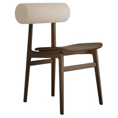 Contemporary Totem Chair von Norr11, Eiche dunkel geräuchert, Lederrücken (Terra Lime)