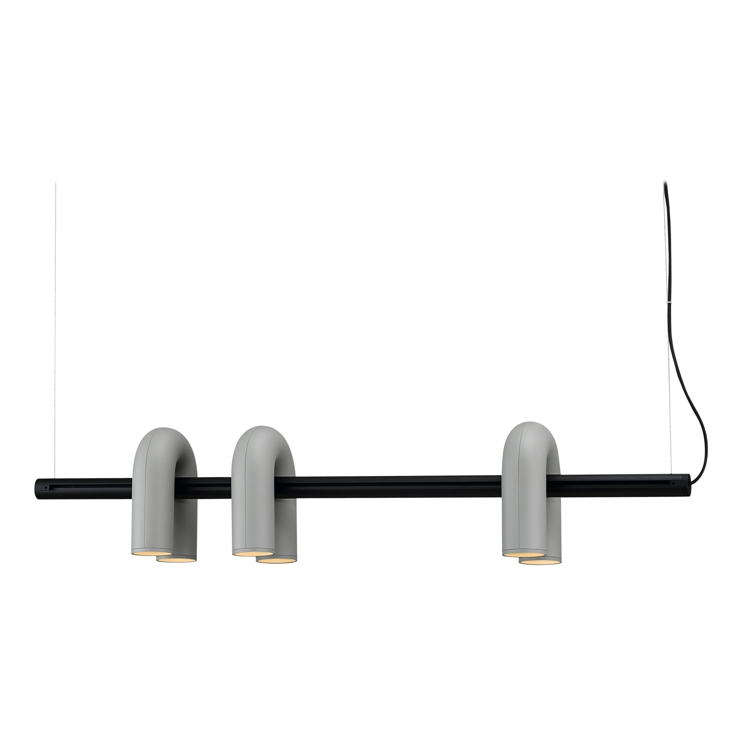 Lampes de signalisation contemporaines « Circles » de AGO Rail + 3 plafonniers gris en vente