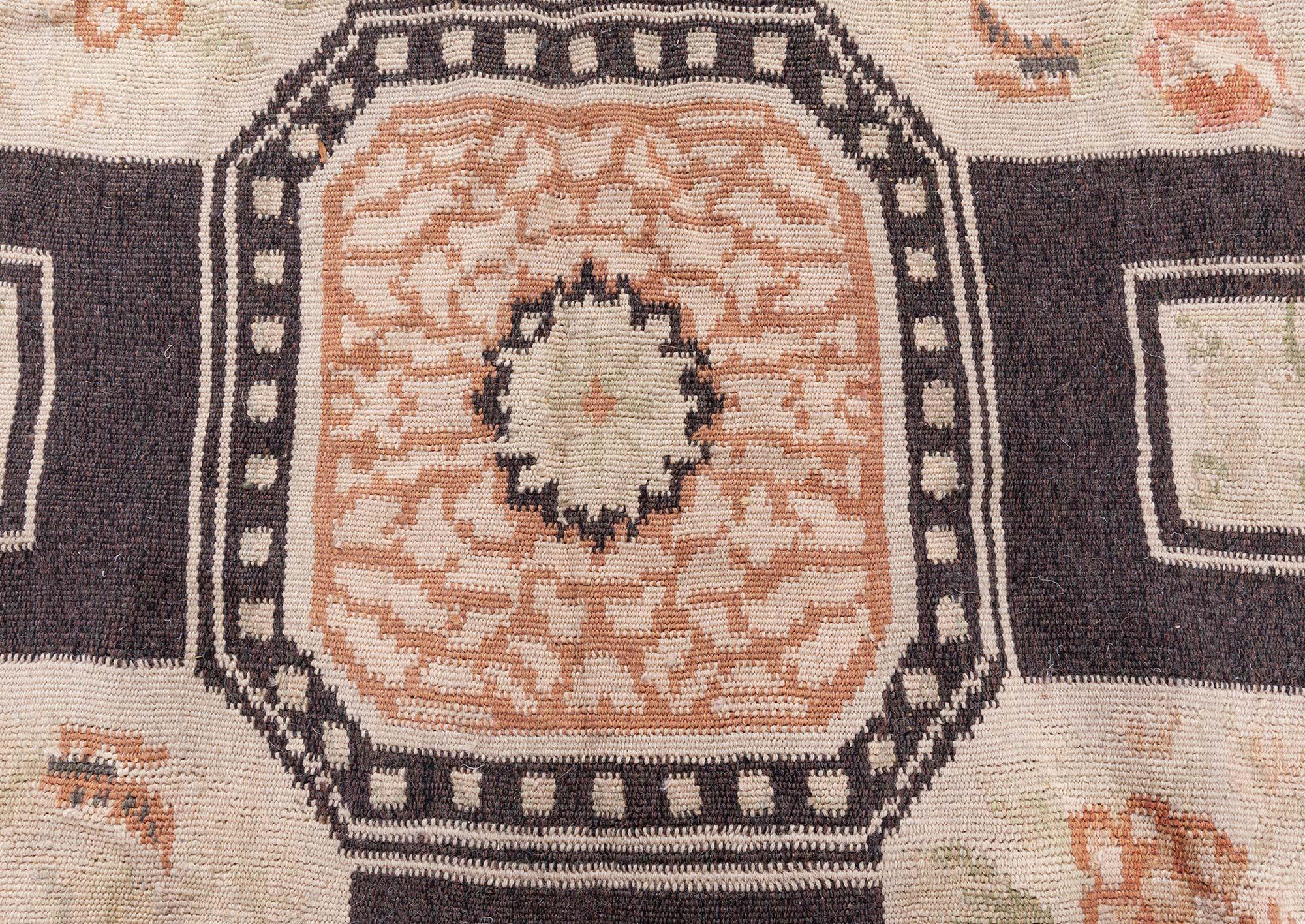 Wool Contemporary Traditional European Inspired Bessarabian Rug by Doris Leslie Blau For Sale