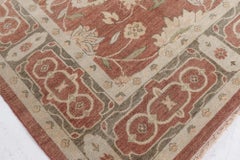 Contemporary Traditional Flatweave Beige Carpet "Vinerose" by Doris Leslie Blau