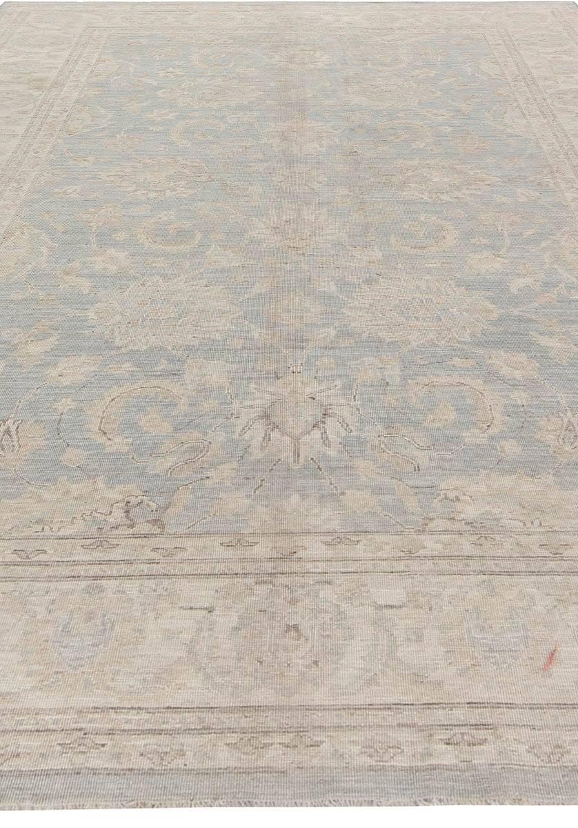 Hand-Knotted Contemporary Traditional Inspired Tabriz Botanic Rug by Doris Leslie Blau For Sale