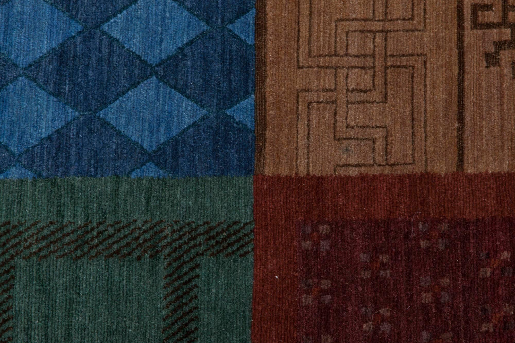 Contemporary Traditional Nepalese Handmade Wool Rug by Doris Leslie Blau
Size: 4'3