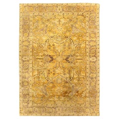 Contemporary Traditional Oriental Inspired Yellow Wool Rug by Doris Leslie Blau
