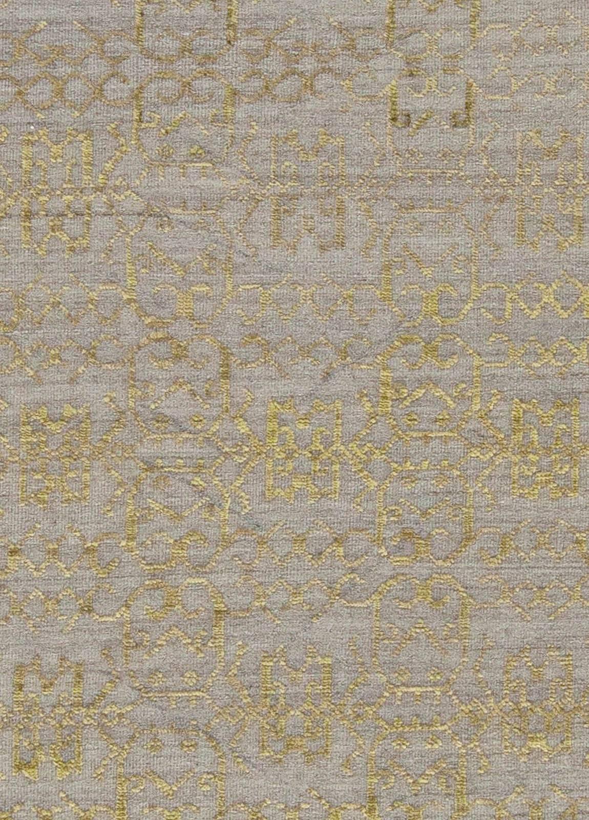 Contemporary traditional Samarkand design handmade wool rug by Doris Leslie Blau
Size: 10'0