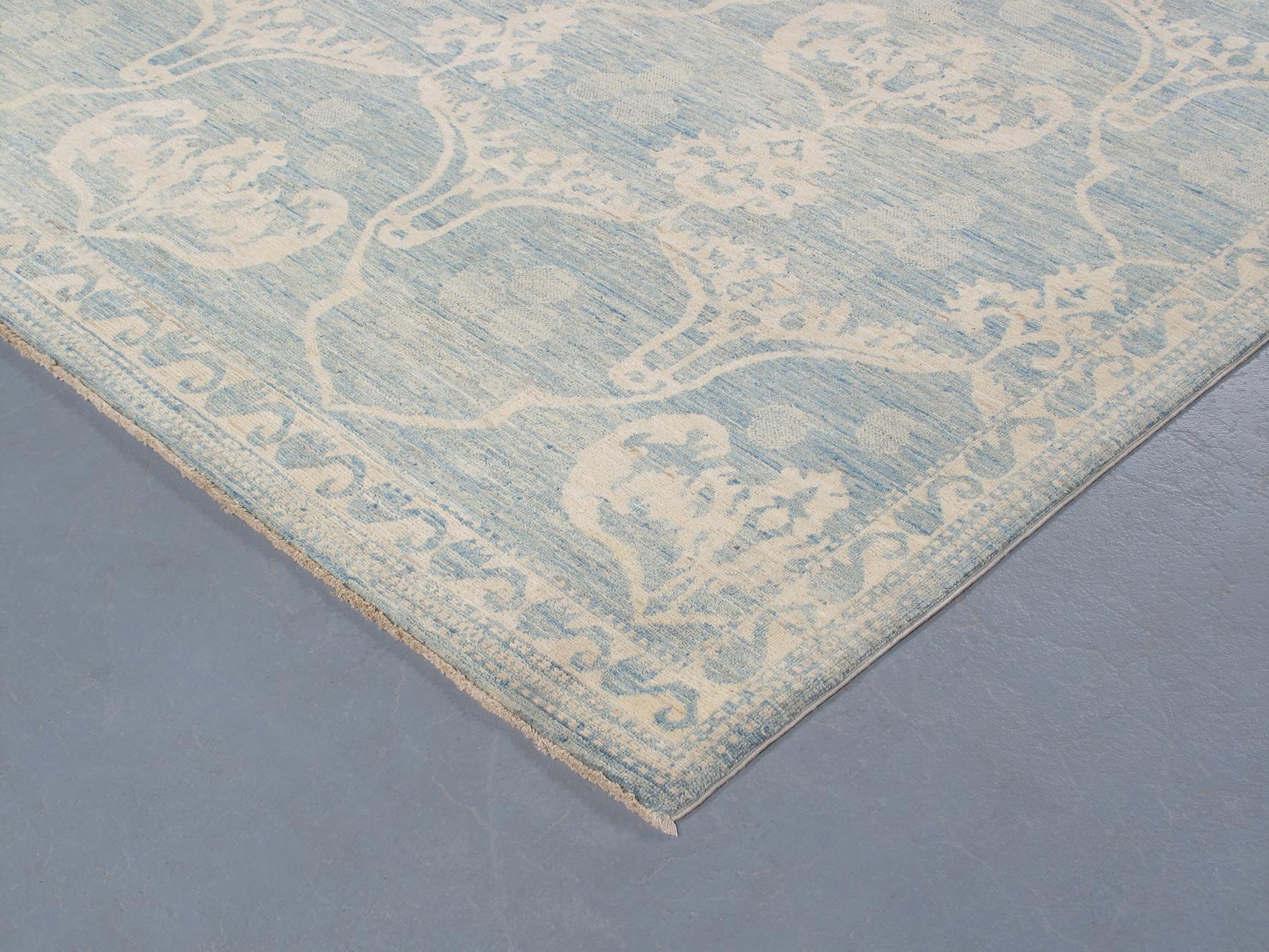 Hand-Knotted Contemporary Transitional Decorative Bidjar Rug For Sale