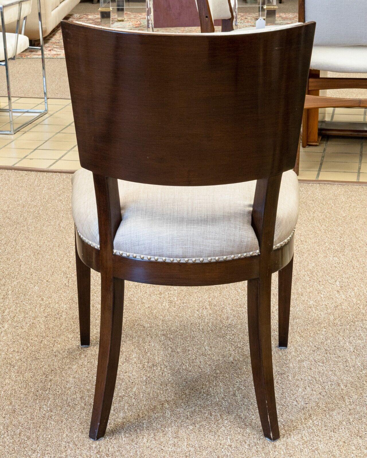 Contemporary Transitional Set of 6 A. Rudin Wood Dining Chairs 5