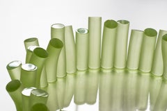 Ciotola Boudin contemporanea trasparente in resina organica Greene & Greene di Sabourin Costes