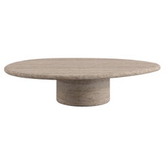 Contemporary travertin aude 120 cm couchtisch von Armand & Francine