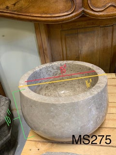 Fregadero Contemporáneo de Mármol Travertino