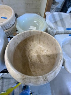 Contemporary Travertino Marble Sink