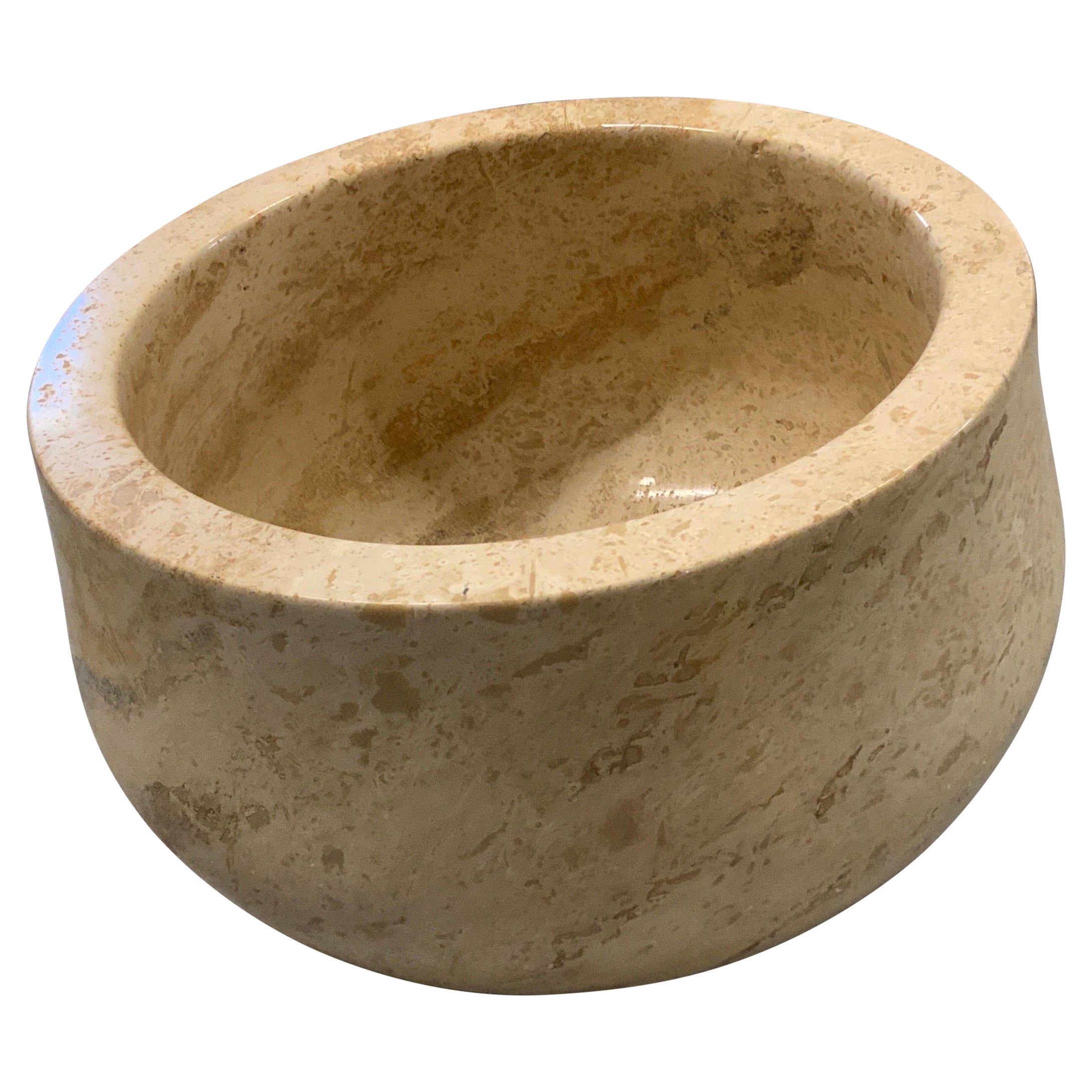 Lavello contemporaneo in marmo Travertino