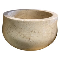 Contemporary Travertino Marble Sink