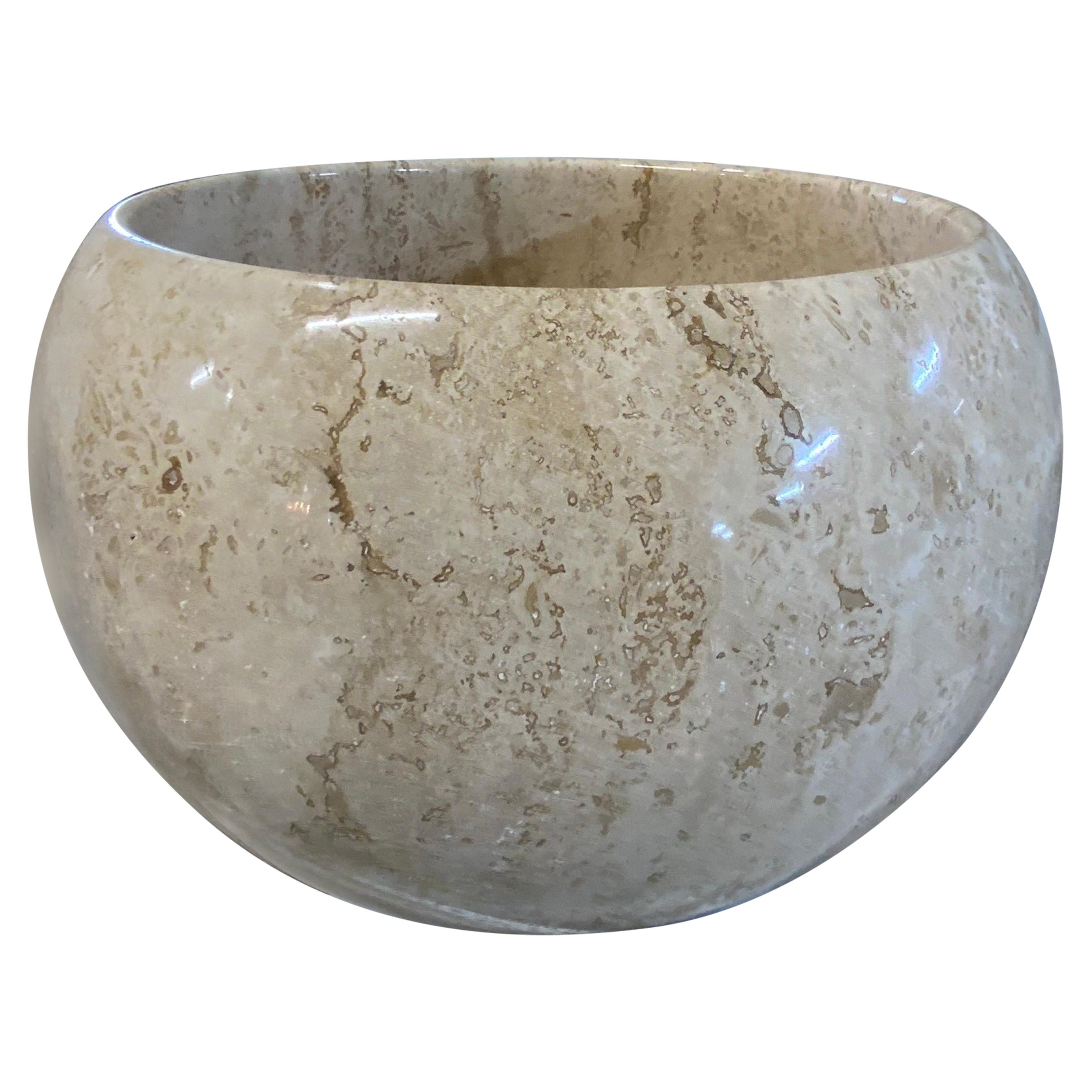 Lavello contemporaneo in marmo Travertino