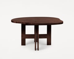 Mesa de comedor caballete contemporánea 'Farmhouse' by FRAMA, Roble oscuro, Estanque