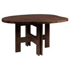 Tavolo da pranzo a cavalletto contemporaneo 'Farmhouse' di Frama, Oak Oak, Stagno