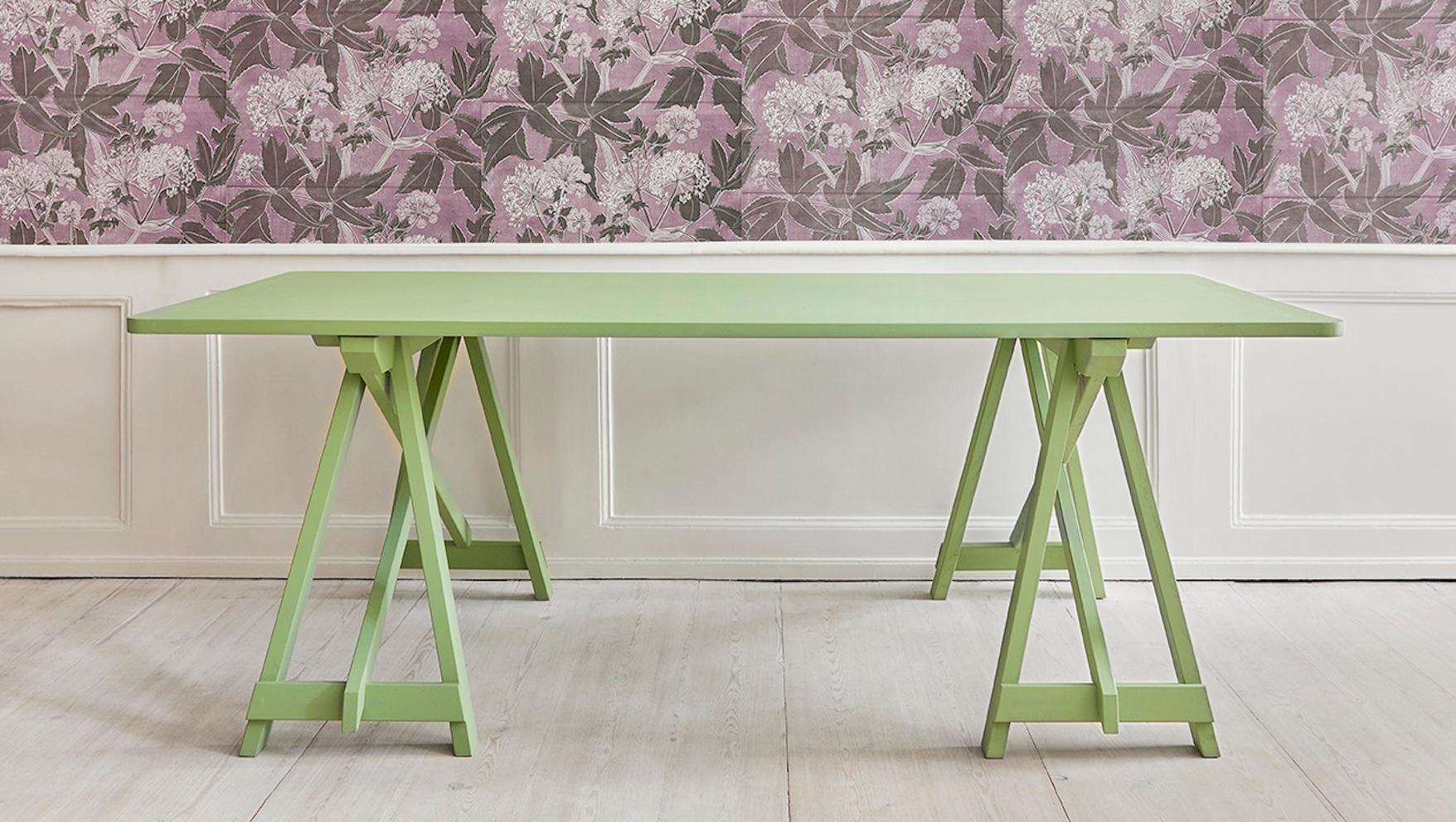 Belgium, contemporary

Green painted trestle table.

Measures: H 73 x W 200 x D 90 cm.