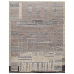 Contemporary Tribal Inspired Abstract Rug
