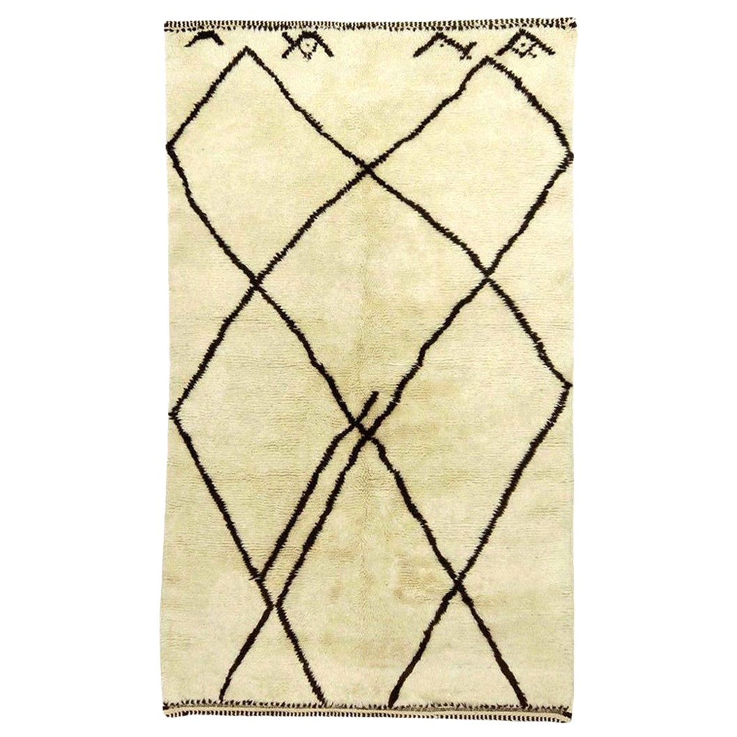 Contemporary Tribal Moroccan Design Handmade Wool Rug by Doris Leslie Blau For Sale