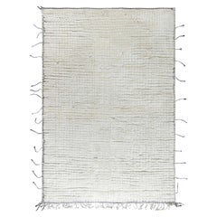 Contemporary Tribal Style Moroccan White, Grey Handmade Rug by Doris Leslie Blau