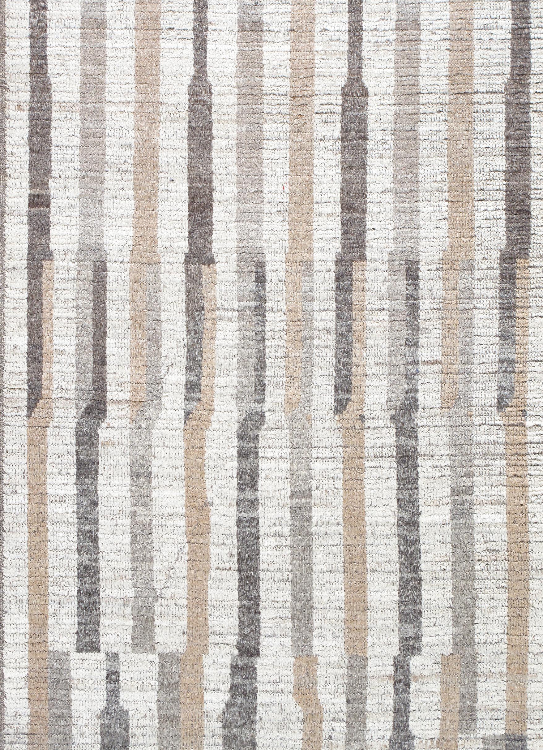 Our Cape Town runner is hand-knotted from the finest hand-carded, hand-spun, naturally dyed wool. Its beautiful neutral palette makes this runner a transitional piece for any room.  This runner measures 3'3