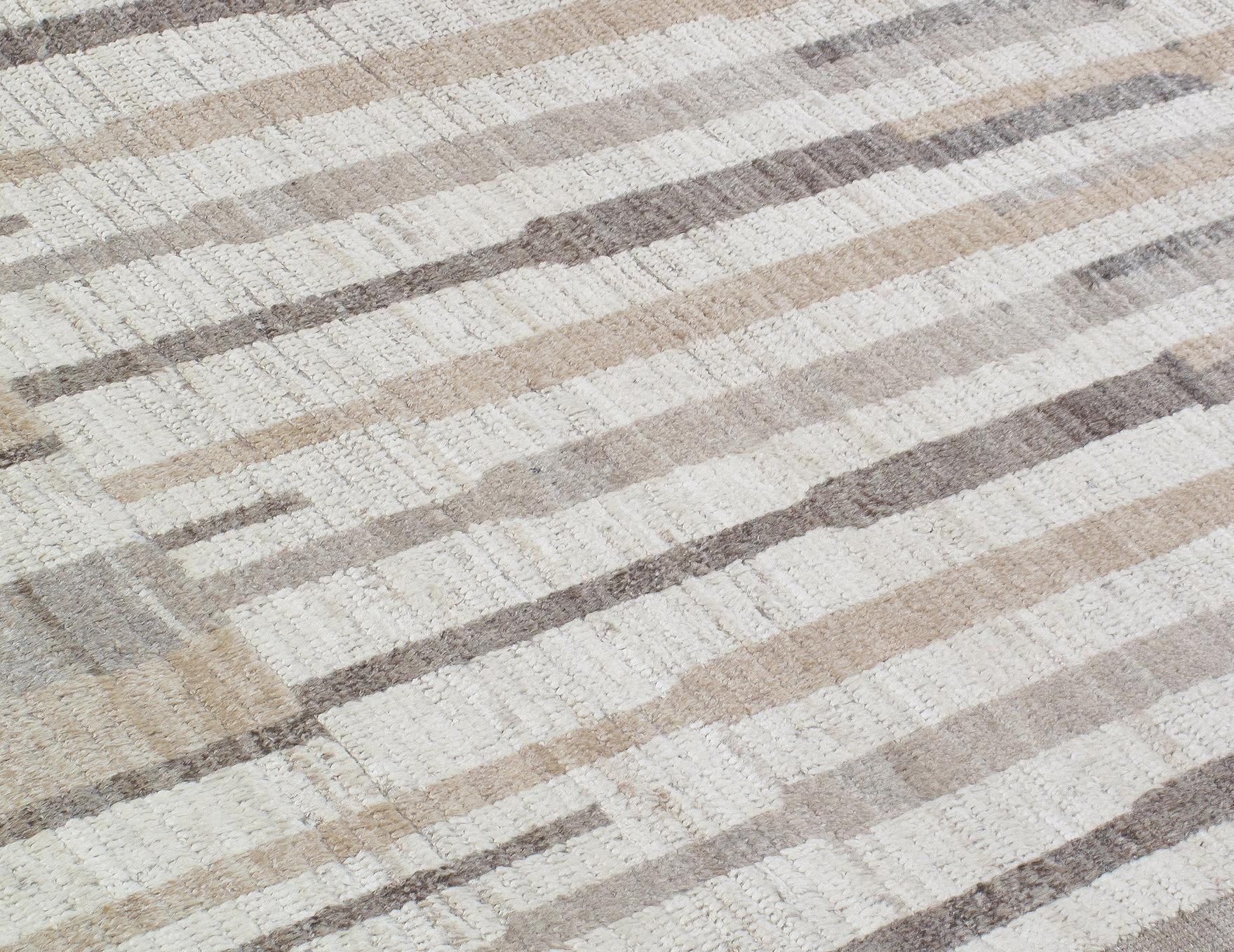 Contemporary Tribal Style Läufer in natürlichen Farbtönen (Stammeskunst) im Angebot