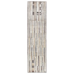 Contemporary Tribal Style Läufer in natürlichen Farbtönen