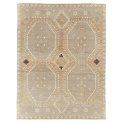 Contemporary Tribal-Style Turkish Anatolian Room Size Carpet