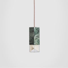 Green Marble Trio Chandelier Ceiling Light by Formaminima
