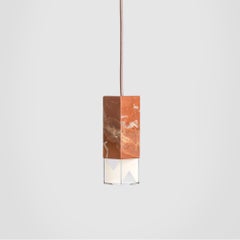 Red Marble Trio Chandelier Ceiling Light by Formaminima
