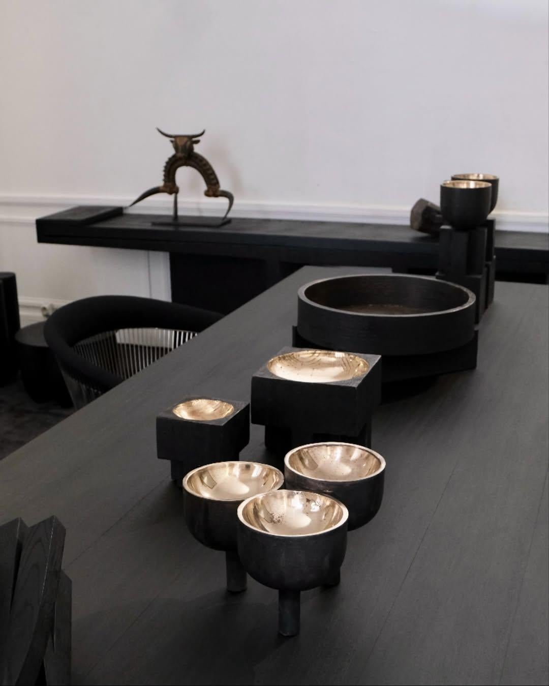 Contemporary Triple Tray in Pink Bronze by Arno Declercq For Sale 3