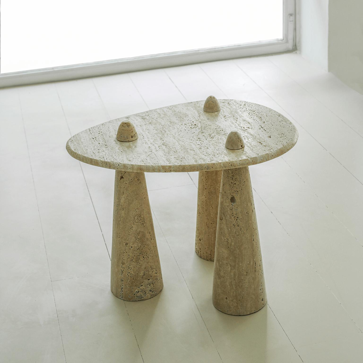 marble tripod side table