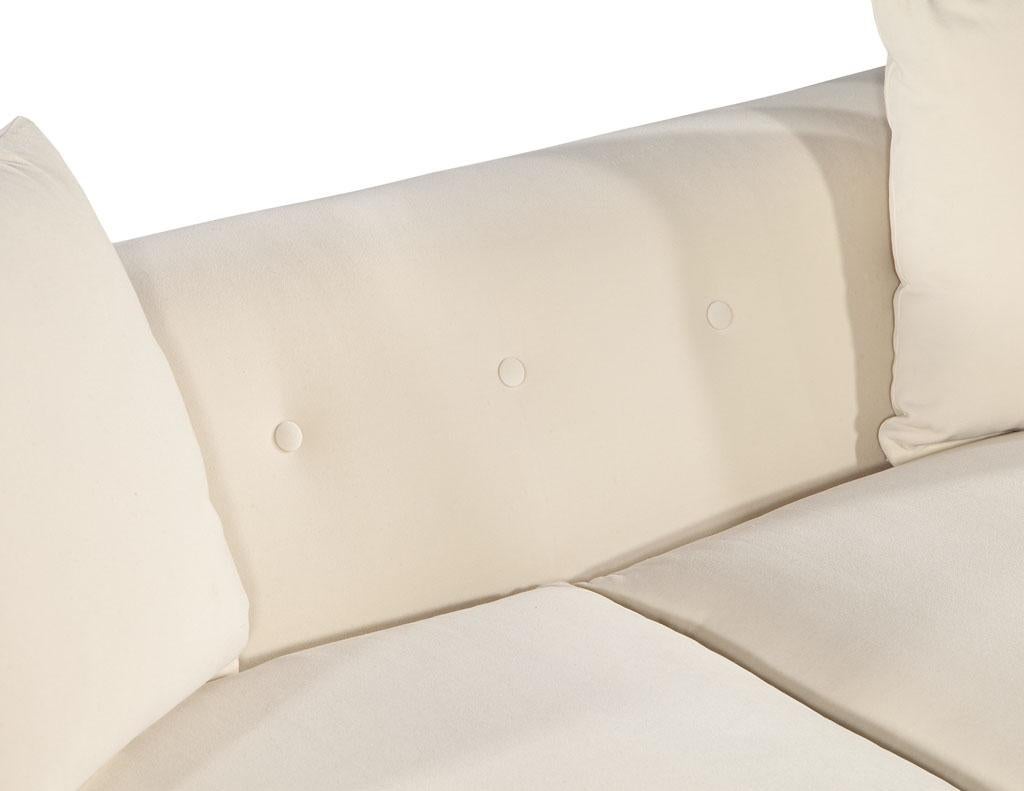 Contemporary Tufted Sofa with Curved Arms by Ellen Degeneres Pales Sofa 6