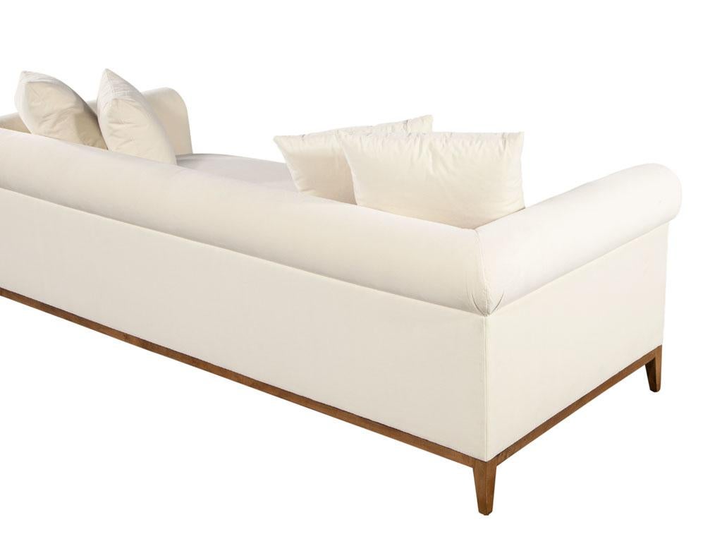 Modern Contemporary Tufted Sofa with Curved Arms by Ellen Degeneres Pales Sofa